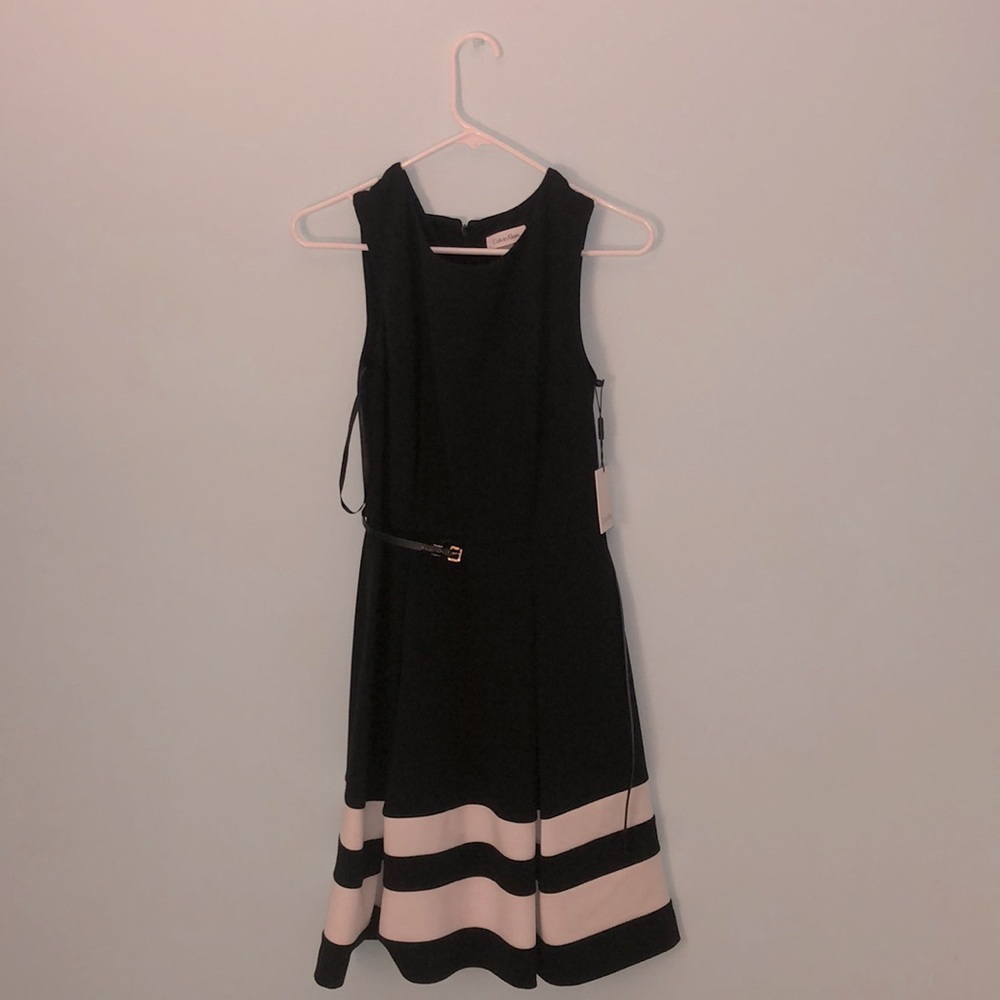 calvin klein black dress
